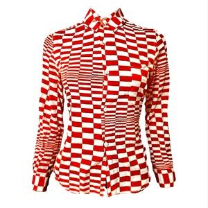 Comme des Garçons vintage optical shirt, SS2001